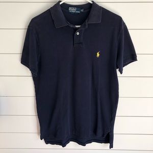 POLO Navy “Broken-in” Shortsleeve Collared Shirt
